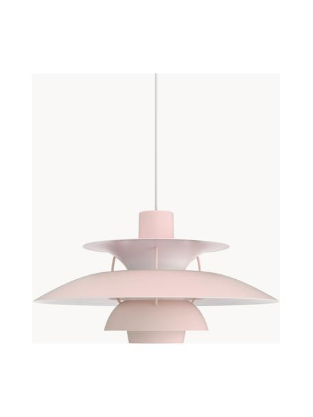 Lámpara de techo PH 5, Cable: cubierto en tela, Rosa pálido, Ø 50 x Al 27 cm