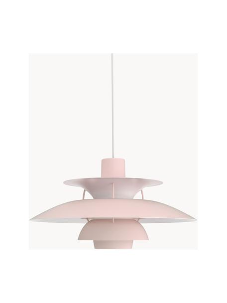 Lampada a sospensione PH 5, Paralume: metallo rivestito, Rosa chiaro, Ø 50 x Alt. 27 cm