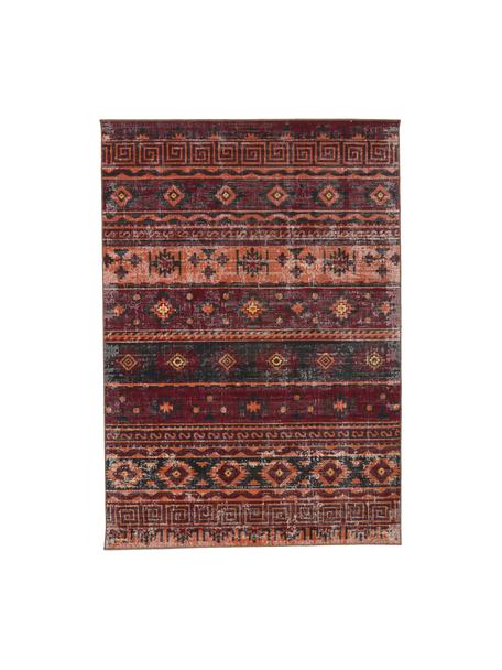 In- & Outdoor-Teppich Tilas Istanbul in Dunkelrot, Orient Style, 100% Polypropylen, Dunkelrot, Senfgelb, Khaki, B 200 x L 290 cm (Größe L)