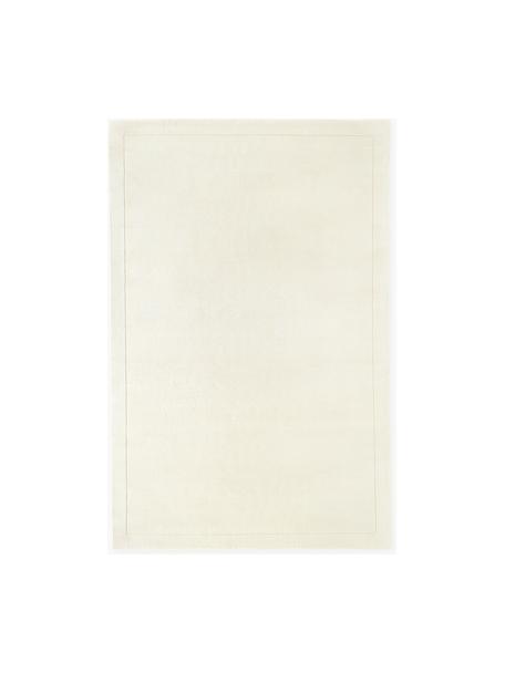 Tapis à poils ras en laine tuftée main Jadie, Blanc crème, larg. 200 x long. 300 cm (taille L)