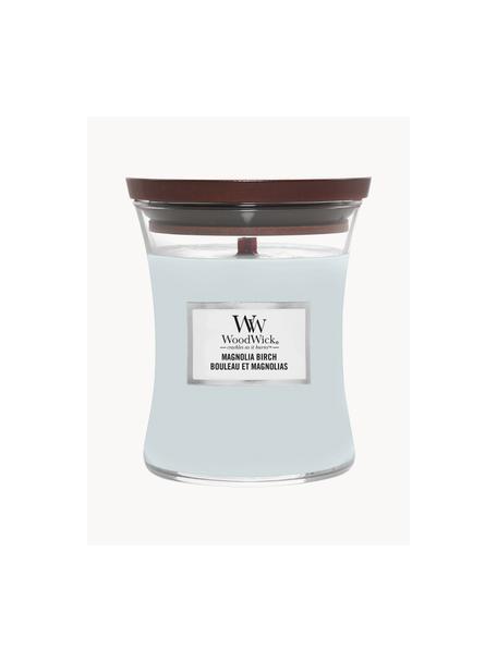 Duftkerze WoodWick (Magnolienblatt, Weißbirke & Wintermoos), Wachs, Glas, Magnolienblatt, Weißbirke & Wintermoos, Ø 10 x H 12 cm