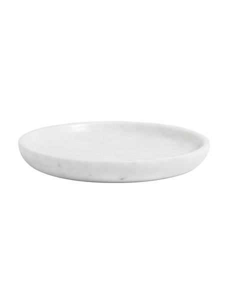 Malý mramorový dekorativní tác Lorka, Mramor, Bílá, mramorovaná, Ø 17 cm