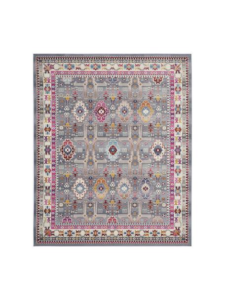 Tapis Vintage Kashan, Bleu, rose vif, larg. 121 x long. 173 cm (taille S)