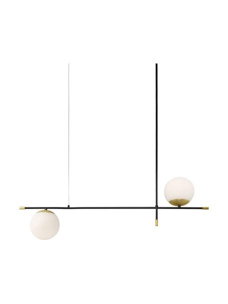 Velké designové závěsné svítidlo Nostalgia, Černá, zlatá, Š 95 cm, V 76 cm