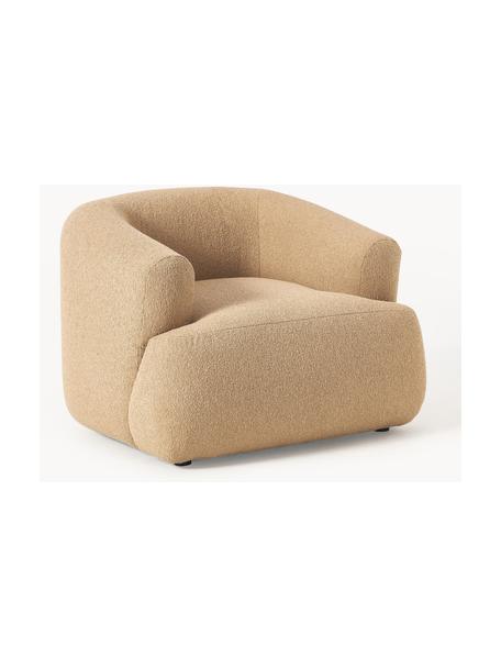 Fauteuil en bouclette Sofia, Bouclé beige, larg. 97 x prof. 84 cm