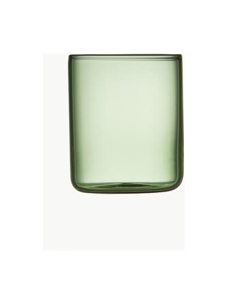 Borrelglaasjes  Torino uit borosilicaatglas, 2 stuks, Borosilicaatglas, Groen, transparant, Ø 4 x H 5 cm, 60 ml