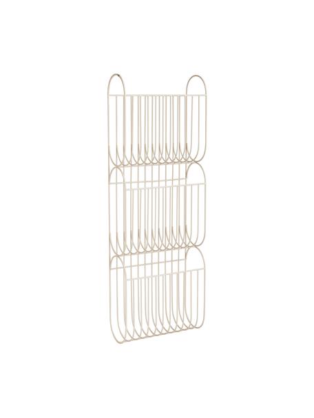 Zeitschriftenhalter Maggie, Eisen, pulverbeschichtet, Off White, B 33 x H 99 cm
