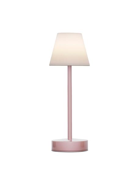 Lampe d'extérieur LED mobile à intensité variable et fonction tactile Lola, Rose, blanc, Ø 11 x haut. 32 cm