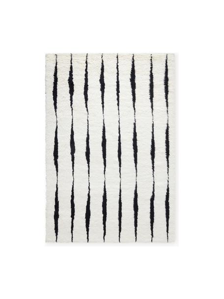 Ručne tkaný vlnený koberec Fjord, 100 % vlna
V prvých týždňoch používania môžu vlnené koberce uvoľňovať vlákna, tento jav zmizne po niekoľkých týždňoch používania, Lomená biela, čierna, Š 200 x D 300 cm (veľkosť L)