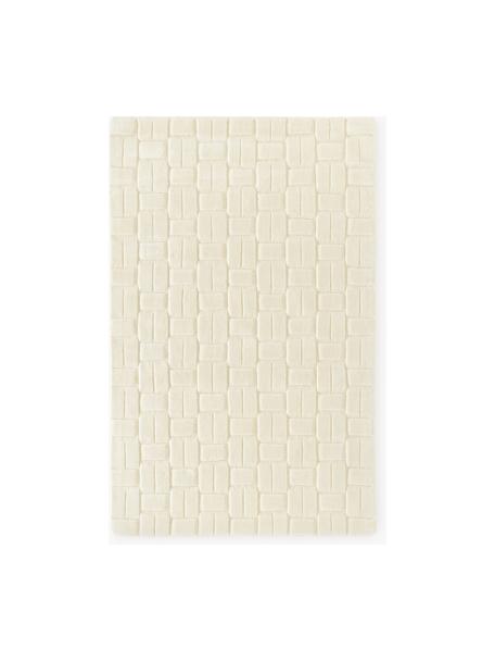 Ręcznie tkany dywan z wełny z wypukłą strukturą Orlando, 100% wełna z certyfikatem RWS

Włókna dywanów wełnianych mogą nieznacznie rozluźniać się w pierwszych tygodniach użytkowania, co ustępuje po pewnym czasie, Kremowobiały, S 120 x D 180 cm (Rozmiar S)