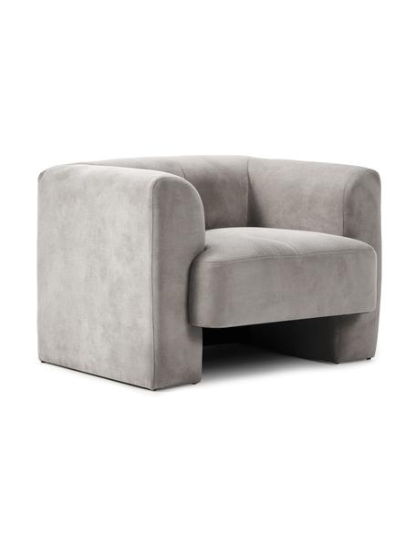 Sessel Bobi, Bezug: 88 % Polyester, 12 % Nylo, Gestell: Massives Kiefernholz, Webstoff Dunkelgrau, B 100 x T 82 cm