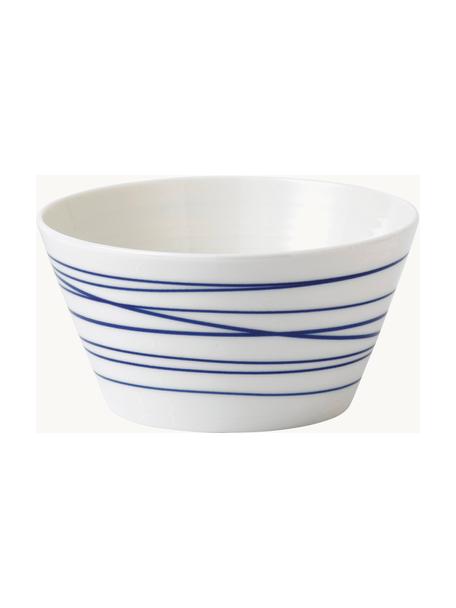 Bol en porcelaine Pacific Blue, Porcelaine, Ligné, Ø 15 x haut. 8 cm