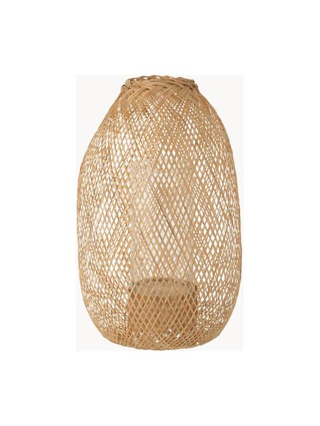 Lantaarn Hazel van bamboehout, Licht hout, Ø 33 x H 49 cm