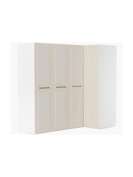 Armoire d'angle modulaire Charlotte, larg. 215 cm, plusieurs variantes, Beige, Basic Interior : larg. 215 x haut. 200 cm, avec module d'angle