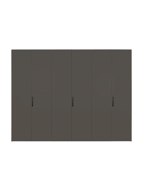 Drehtürenschrank Madison 6-türig, inkl. Montageservice, Korpus: Holzwerkstoffplatten, lac, Grau, B 302 cm x H 230 cm