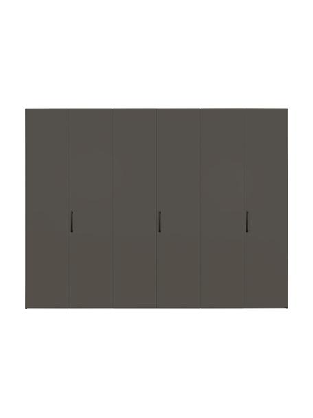 Draaideurkast Madison 6 deuren, inclusief montageservice, Frame: panelen op houtbasis, gel, Antraciet, B 302 cm x H 230 cm