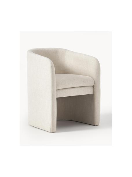 Židle s područkami Mairo, Světle béžová, Š 62 cm, V 77 cm