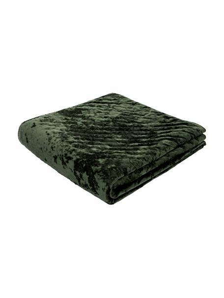 Narzuta z aksamitu Enid, Aksamit (100% poliester)
Produkt posiada certyfikat Oeko-Tex Standard 100, 1. klasy, Zielony, S 180 x D 250 cm (do łóżek o wymiarach od 140 x 200 cm)