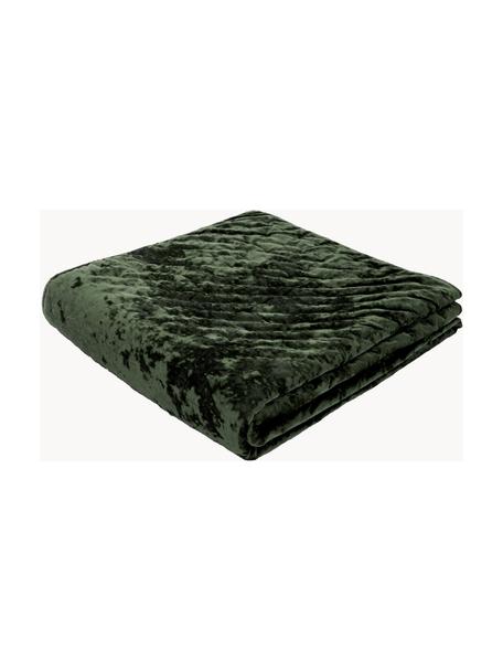 Fluwelen bedsprei Enid in donkergroen, Fluweel (100% polyester)
Oeko-Tex Standaard 100, Klasse 1, Groen, B 180 x L 250 cm (voor bedden tot 140 x 200)