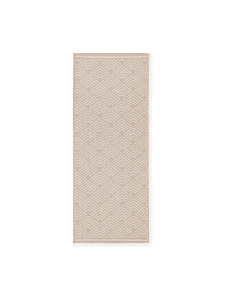 In- & Outdoor-Läufer Milano mit grafischem Muster, 70 % recyceltes Polypropylen, 30 % Polyester
 
Das in diesem Produkt verwendete Material ist schadstoffgeprüft und zertifiziert nach STANDARD 100 by OEKO-TEX®, 13.HTR.20785, Hohenstein HTTI., Beige, Weiß, B 80 x L 200 cm