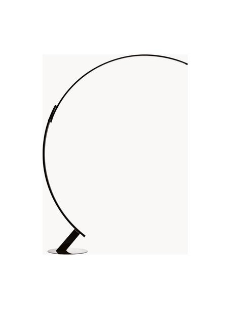 Lampa podłogowa LED z funkcją przyciemniania Kyudo, Stelaż: aluminium powlekane, Czarny, W 212 cm