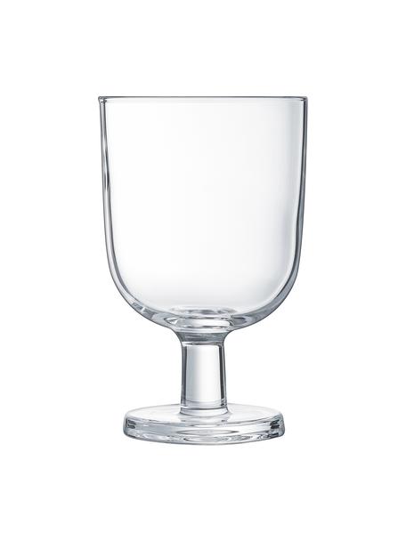 Copas apilables Agun, 6 uds., vidrio de sílice, Transparente, Ø 8 x Al 12 cm