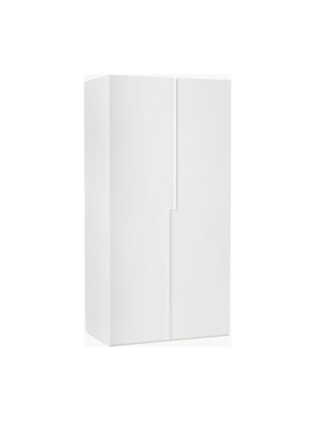 Modulaire draaideurkast Leon, 100 cm breed, diverse varianten, Frame: spaanplaat, FSC-gecertifi, Wit, Basis interieur, B 100 x H 200 cm