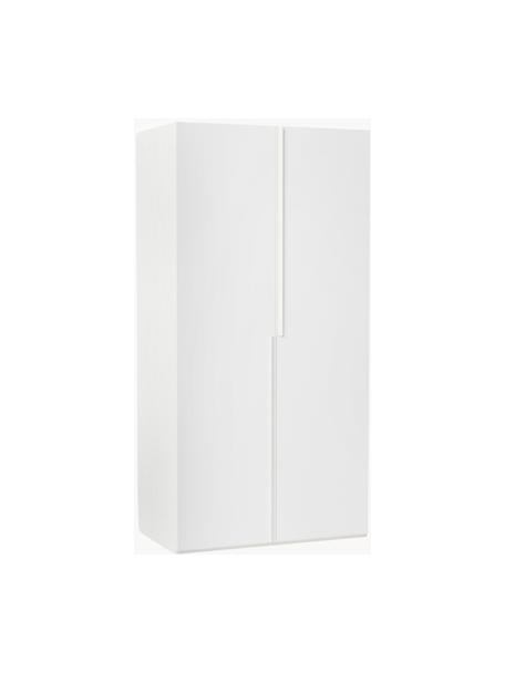 Armario modular Leon, 2 puertas (100 cm), diferentes variantes, Estructura: tablero aglomerado revest, Blanco, Interior Basic (An 100 x Al 200 cm)