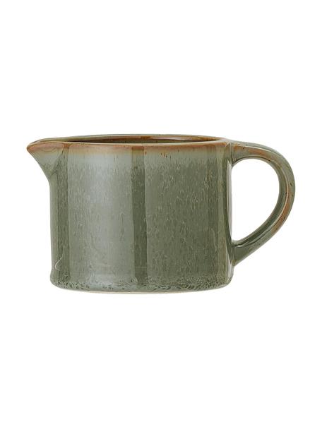 Ručne vyrobená mliečenka Pixie, 275 ml, Kamenina, Odtiene zelenej, Ø 9 x V 7 cm, 275 ml