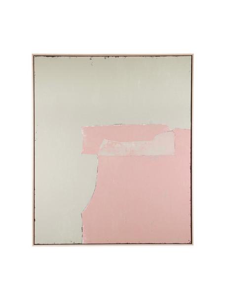 Tableau encadré Olivia, Grège, vieux rose, larg. 100 x haut. 120 cm