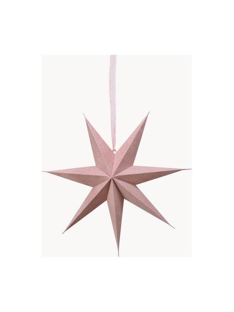 Estrellas luminosas grandes Amelia, 2 uds., Papel, Rosa palo, An 60 x Al 60 cm