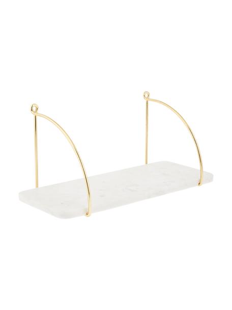 Étagère murale marbre Porter, Marbre blanc, larg. 40 x haut. 18 cm