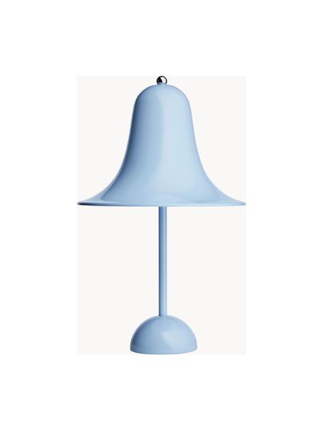 Lampada da tavolo Pantop, design Verner Panton, Azzurro lucido, Ø 23 x Alt. 38 cm