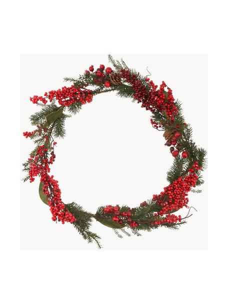 Guirnalda Marien, 176 cm, Plástico, Rojo, verde, Ø 15 x L 176 cm