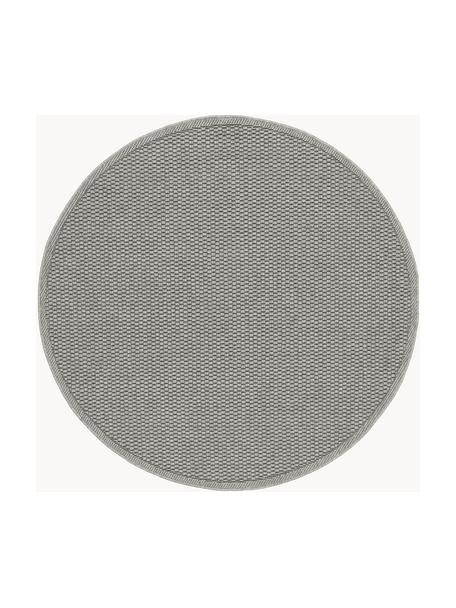 Okrúhly koberec do interiéru/exteriéru Toronto, 100 % polypropylén, Sivá, Ø 120 cm (veľkosť S)