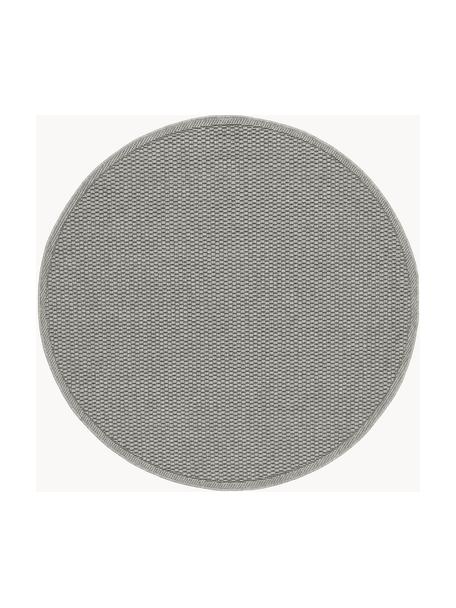 Tappeto rotondo da interno-esterno Toronto, 100% polipropilene, Grigio, Ø 120 cm (taglia S)