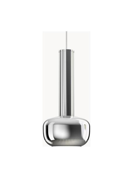 Kleine hanglamp VL 56, Lamp: verchroomd aluminium, Zilverkleurig, Ø 18 x H 36 cm