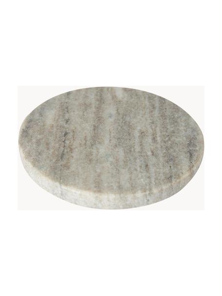 Dessous de verre en marbre Callum, 4 pièces, Marbre, Beige, marbré, Ø 10 x haut. 1 cm
