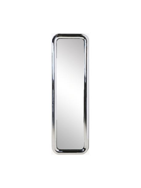 Standspiegel Chubby mit Stahlrahmen, Spiegelfläche: Spiegelglas, Rahmen: Stahl, verchromt, Silberfarben, B 53 x H 170 cm
