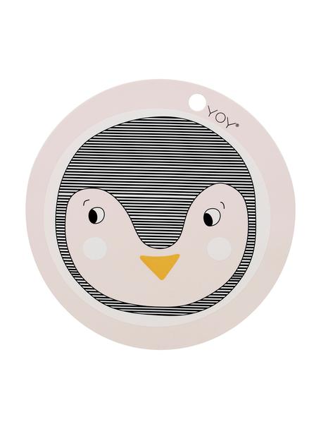 Mantel individual Penguin, Silicona, Rosa, negro, Ø 39 cm