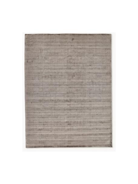 Handgewebter Viskoseteppich Jane, Flor: 100 % Viskose, Taupe, B 300 x L 400 cm (Grösse XL)