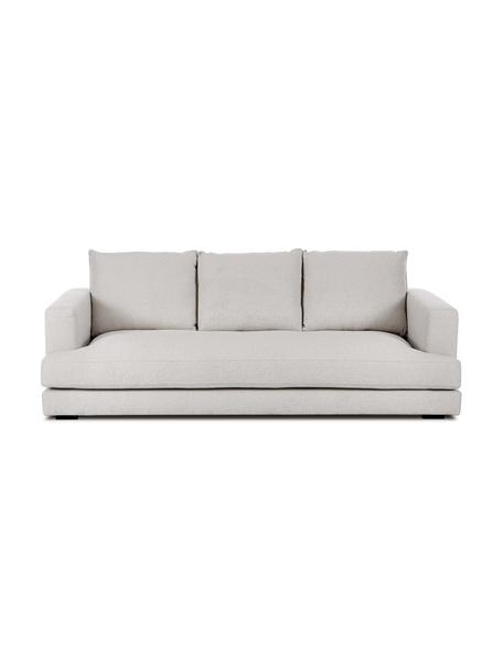Sofa Tribeca (3-osobowa), Tapicerka: 100% poliester Dzięki tka, Stelaż: lite drewno sosnowe, Nogi: lite drewno bukowe, lakie, Jasnoszara tkanina, S 228 x G 104 cm