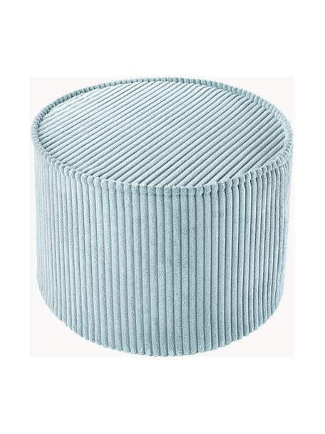 Puf ze sztruksu dla dzieci Sugar, Tapicerka: sztruks (100% poliester) , Miętowozielony sztruks, Ø 25 x W 40 cm