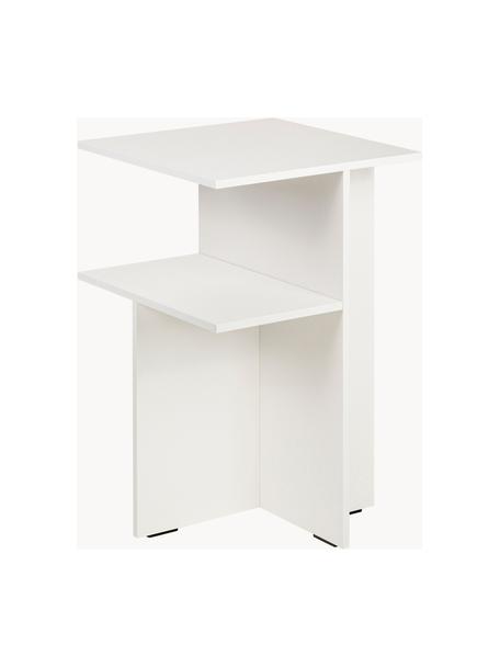 Noční stolek Atik, Dřevovláknitá deska střední hustoty (MDF), melamin, Tlumeně bílá, Š 36 cm, V 57 cm