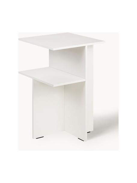 Beistelltisch Atik, Mitteldichte Holzfaserplatte (MDF), Melamin, Off White, B 36 x H 57 cm