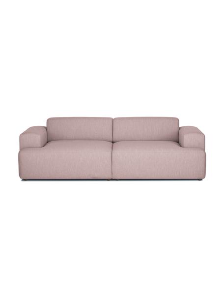Canapé 3 places Melva, Tissu rose, larg. 238 x prof. 101 cm