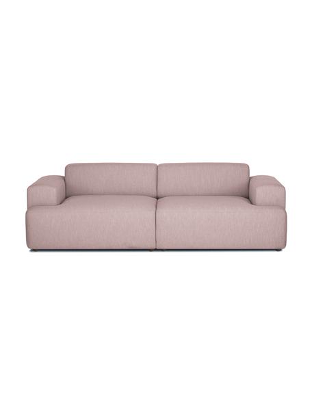 Sofa Melva (3-Sitzer) in Rosa, Bezug: 100% Polyester Der hochwe, Gestell: Massives Kiefernholz, FSC, Füße: Kunststoff, Webstoff Rosa, B 238 x T 101 cm