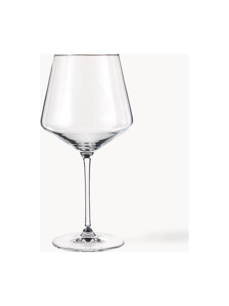 Bolvormige rode wijnglazen Burgunder Puccini, 6 stuks, Teqton® glas, Transparant, Ø 11 x H 23 cm, 730 ml