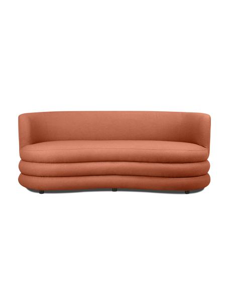 Designová bouclé pohovka Solomon, 3místná, Korálově červená, Š 193 cm, H 92 cm