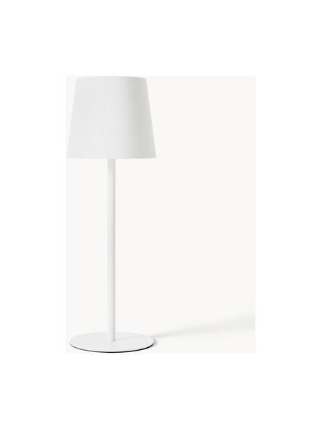 Lampada da tavolo con luce regolabile con porta USB Fausta, Paralume: plastica, Bianco, Ø 13 x Alt. 37 cm